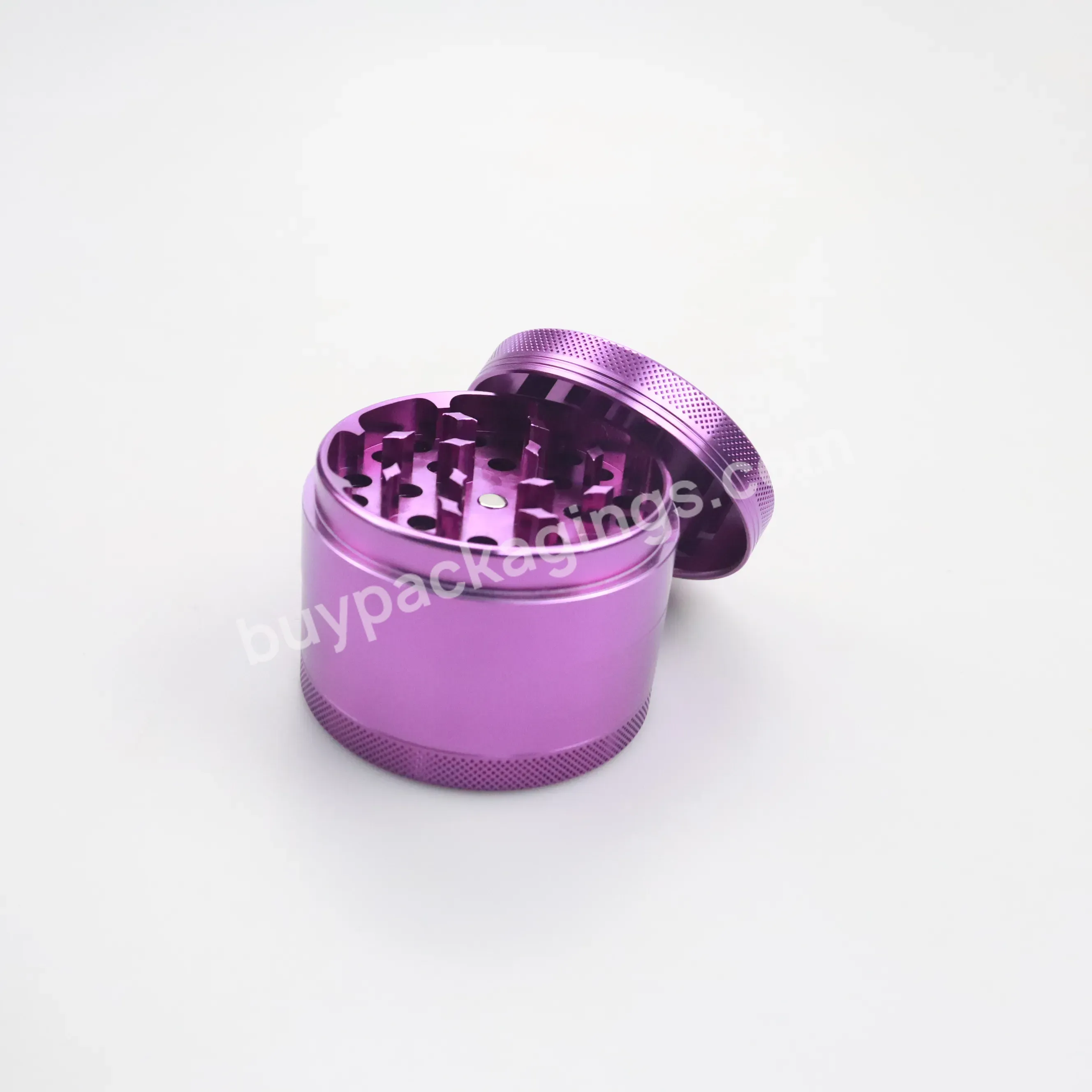 Wholesale Factory 63mm High Quality 4 Layers Metal Grinder Customized Aluminum Herb Grinder