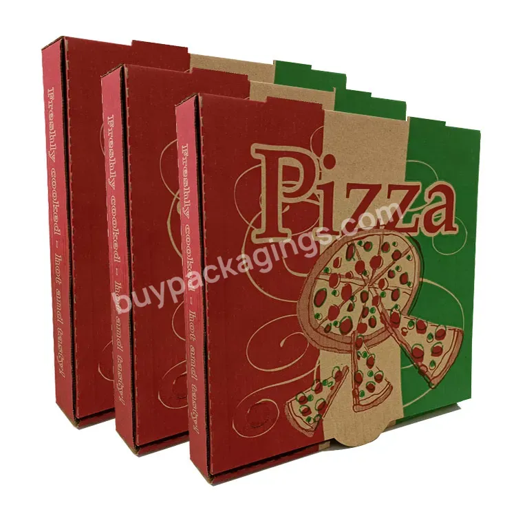 Wholesale Factory Biodegradable Pizza Cardboard Custom Logo Size Printed Pizza Boxes