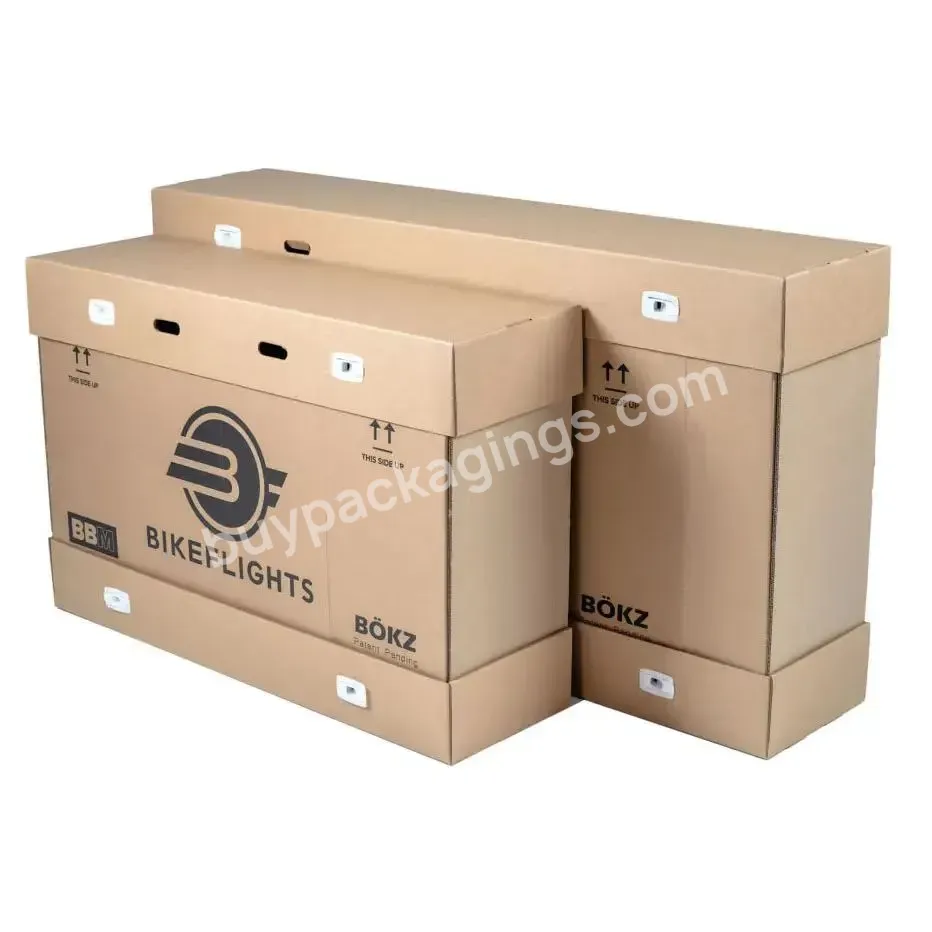 Wholesale Factory Custom Kraft Large Shipping Corrugated Paper Box Cardboard Bike Shipping Box