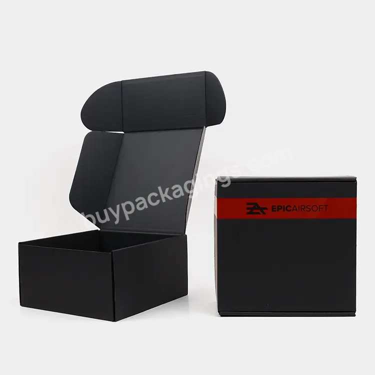 Wholesale Factory Custom Printed Strong Shipping Box Packaging Black Mailing Box