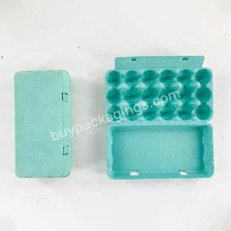 Wholesale Factory Eco Friendly Popular Molded Pulp Packaging Pulp Box Egg Cartons