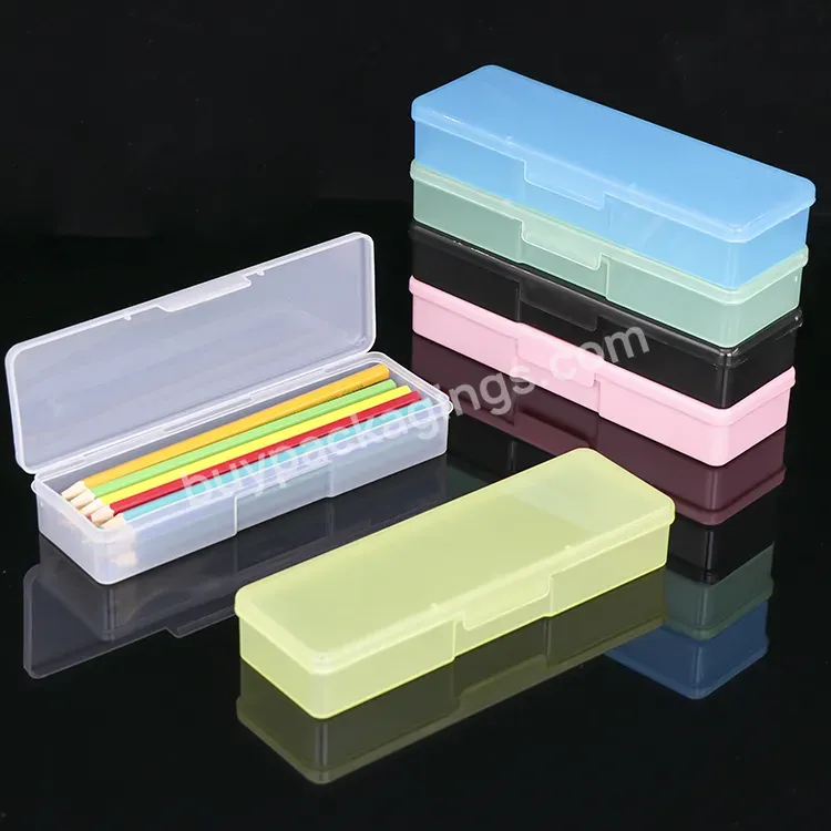 Wholesale Factory Office Supplier Stationery Organizer Kids Pens Box Kawaii Pp Pencil Box Customized Plastic School Pencil Case