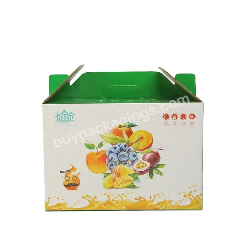 Wholesale Factory Price Color Printing Corrugated Carton Paper Boxes For Fruit Vegetable Packaging