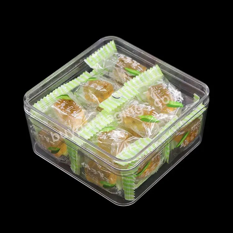 Wholesale Factory Storage Ps Clear Dessert Chocolate Pie Pp Children Candy Holder Box Cookie Biscuits Case