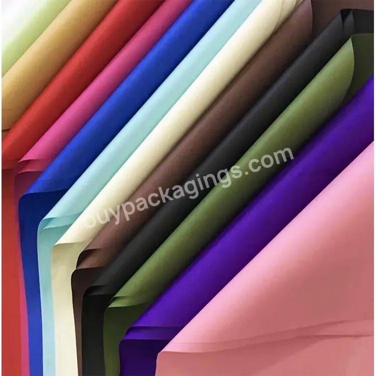 Wholesale Fashion Flower Packaging Paper Eco-friendly Packaging Decoration Flower Wrapping Craft Paper Florist Wrapping Paper