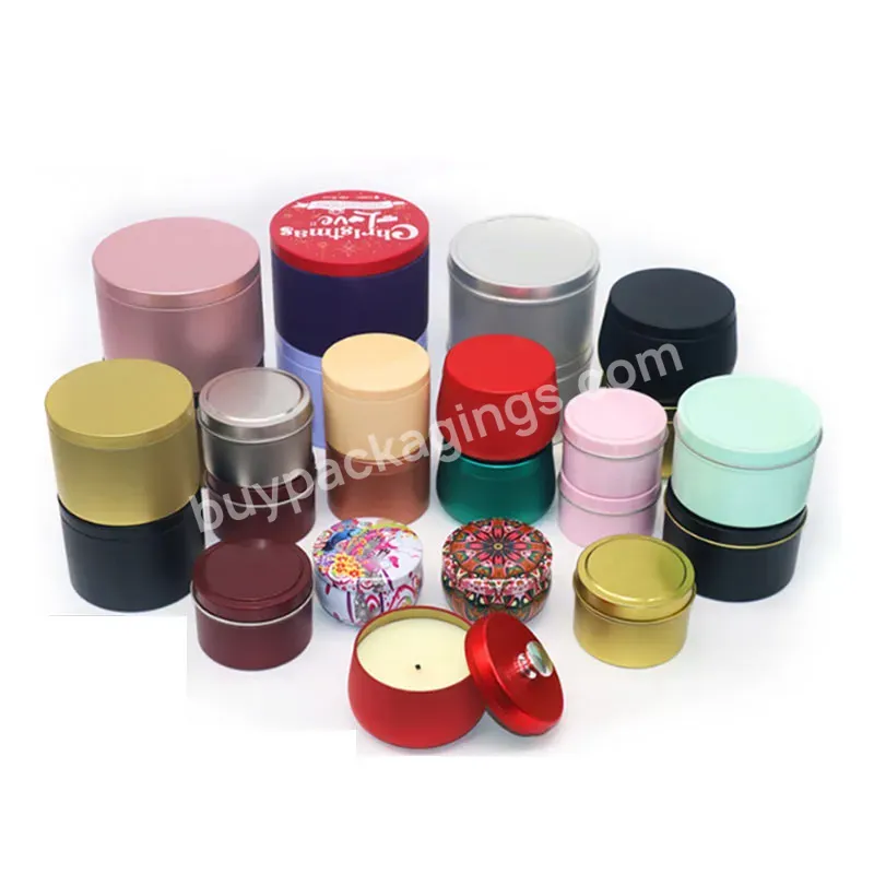 Wholesale Five Sizes Custom Logo Size Metal Container Tin Cans Candy Nuts Storage Jar