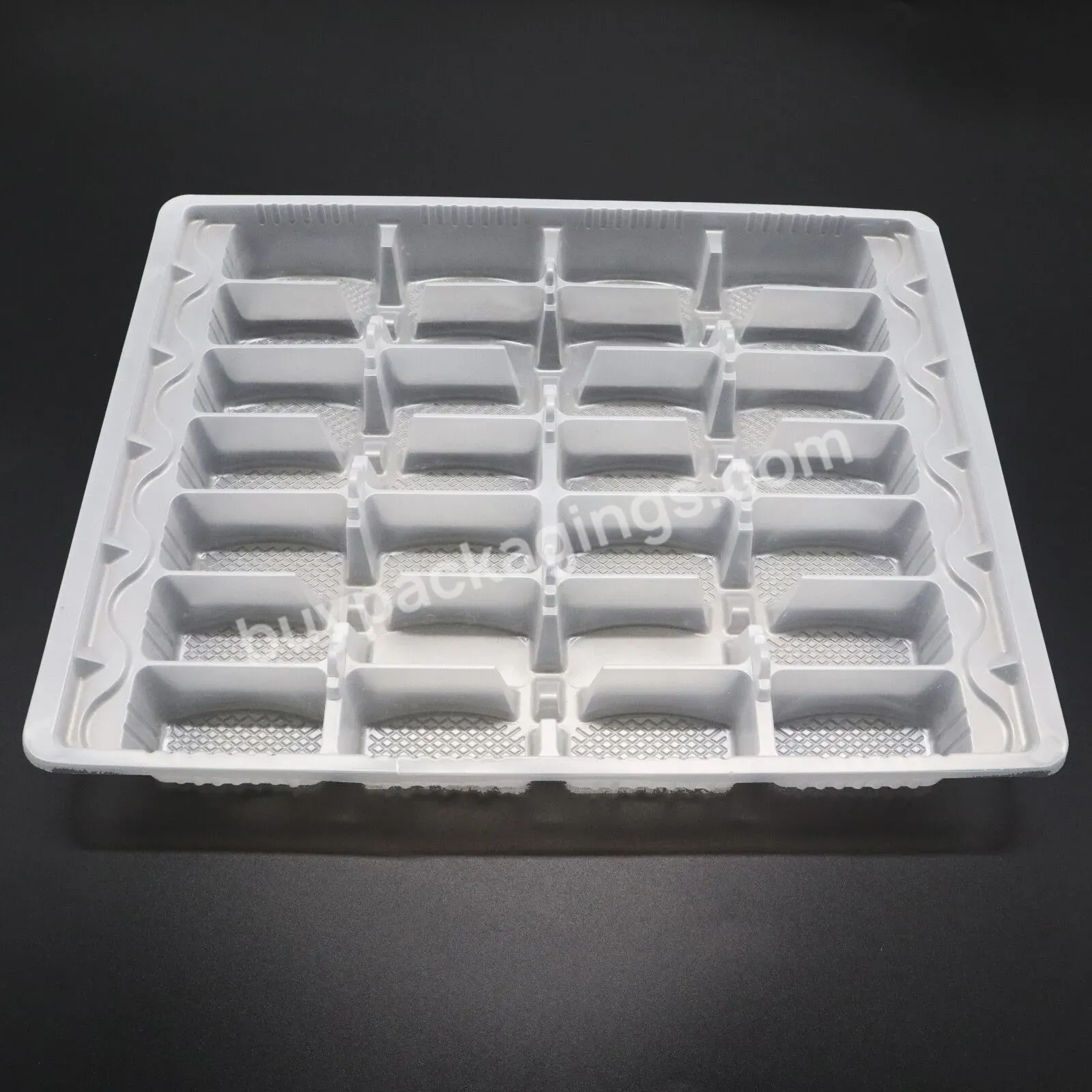 Wholesale Food Plastic Tray Factory 28 Grid Large Frozen Dumplings Blister Disposable Packaging Tray