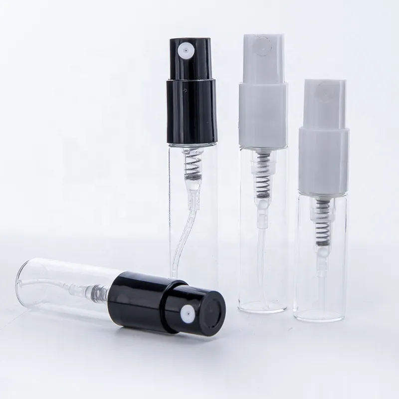 Wholesale Fragrance Glass Mist Spray Sample Tester 2ml Oil Vails 3ml Perfume Bottles With Logo