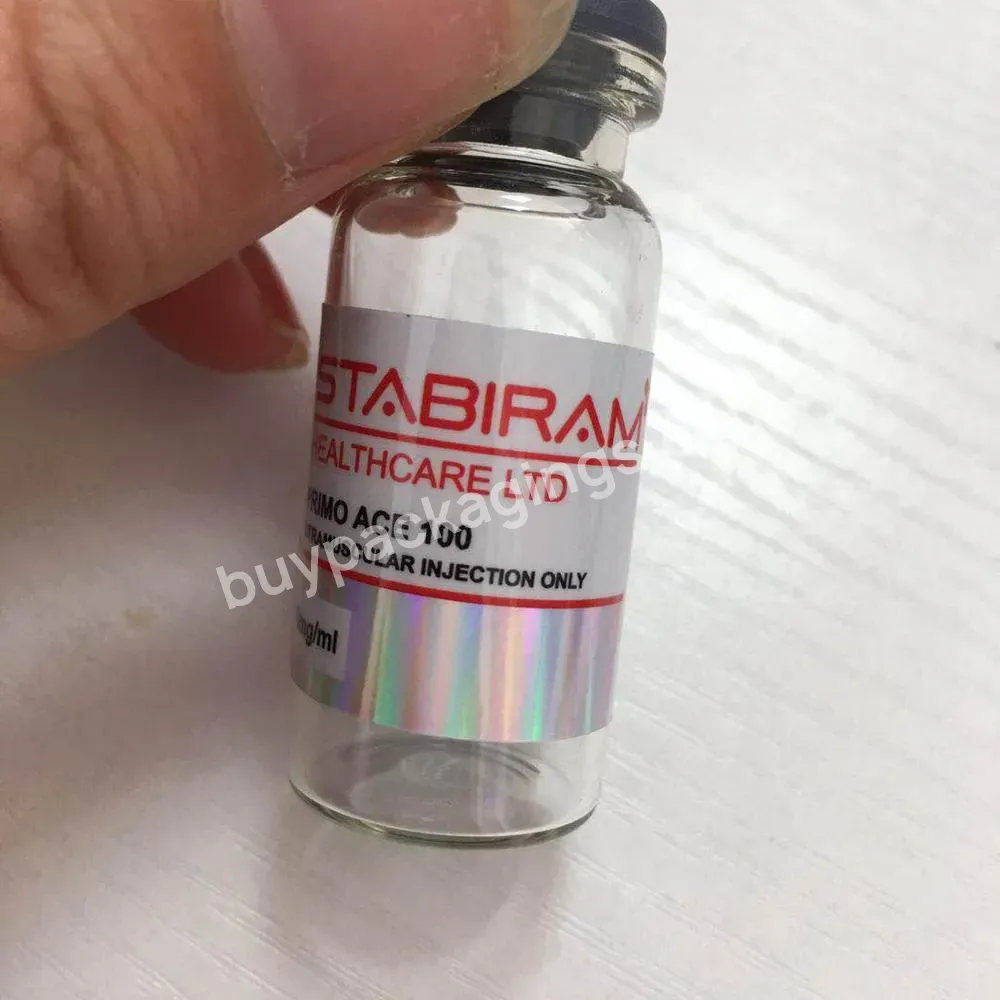 Wholesale Free Design Custom 10ml Steroid Vial Labels For Test Cypionate,Eq