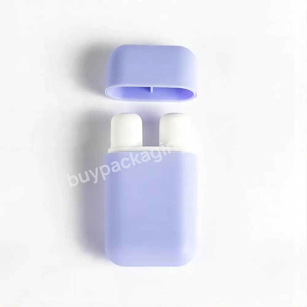 Wholesale Free Sample Plastic Double Holes Inhaler Essential Oil Refreshing Inhaler Nasal Stick With Cotton Wicks