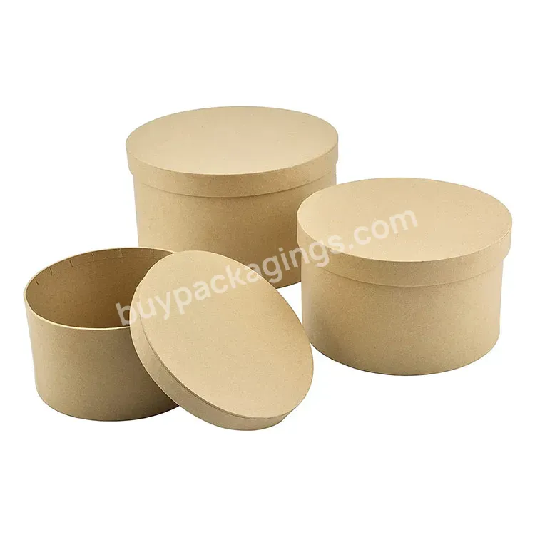Wholesale Friendly Custom Logo Lunch Disposable Rectangular Food Pastry Kraft Paper Round Brown Boxes Takeout