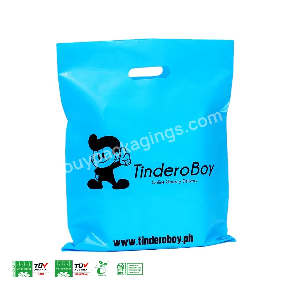 Wholesale Frosted Die Cut Plastic Bag Waterproof Reusable Shopping Bags Transparent Shopping Bags With Logo