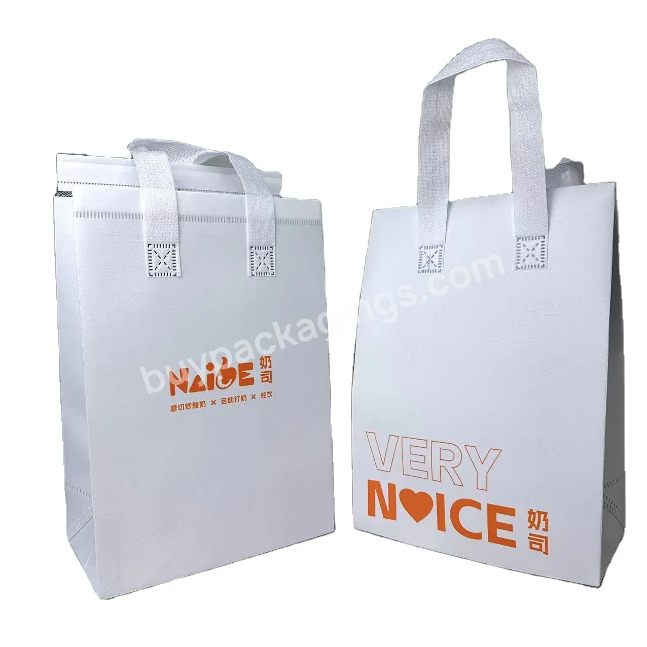 Wholesale Full Color Printing Bopp Laminated Woven Bags Rpet Non Woven Cooler Bag Non Woven Gift Bag