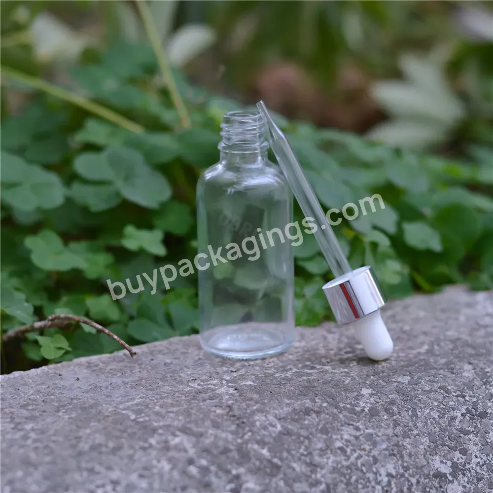 Wholesale Glass Dropper Bottle 10ml 15ml 20ml 30ml 50ml Clear Amber Black Glass Perfume Essential Oil Bottle Cosmetic Bottles