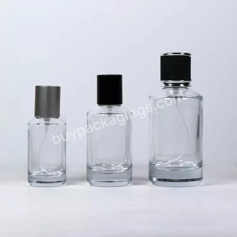 Wholesale Glass Skincare Packaging 30ml Cosmetic Perfume Diagonal Shoulder Sprayer Glass Bottle 50ml 100ml