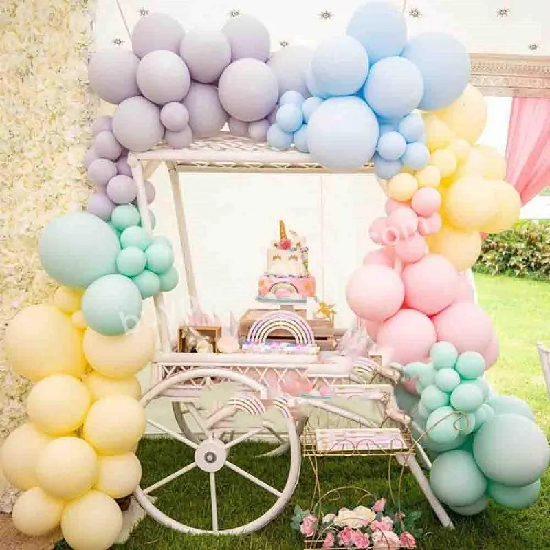 Wholesale Globos Pastel Latex Balloon Kit 5 10 18 36 Inch Assorted Macaron Candy Color Latex Balloons