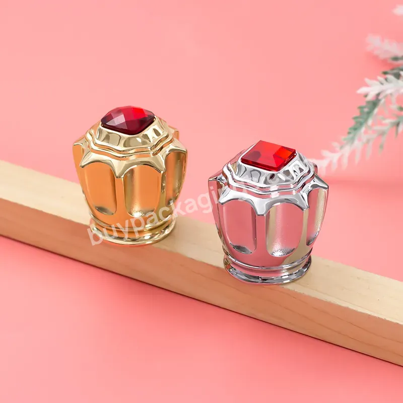 Wholesale Gold Zinc Alloy Perfume Bottle Cap Metal Aromatherapy Bottle Lid White Wine Bottle Cap