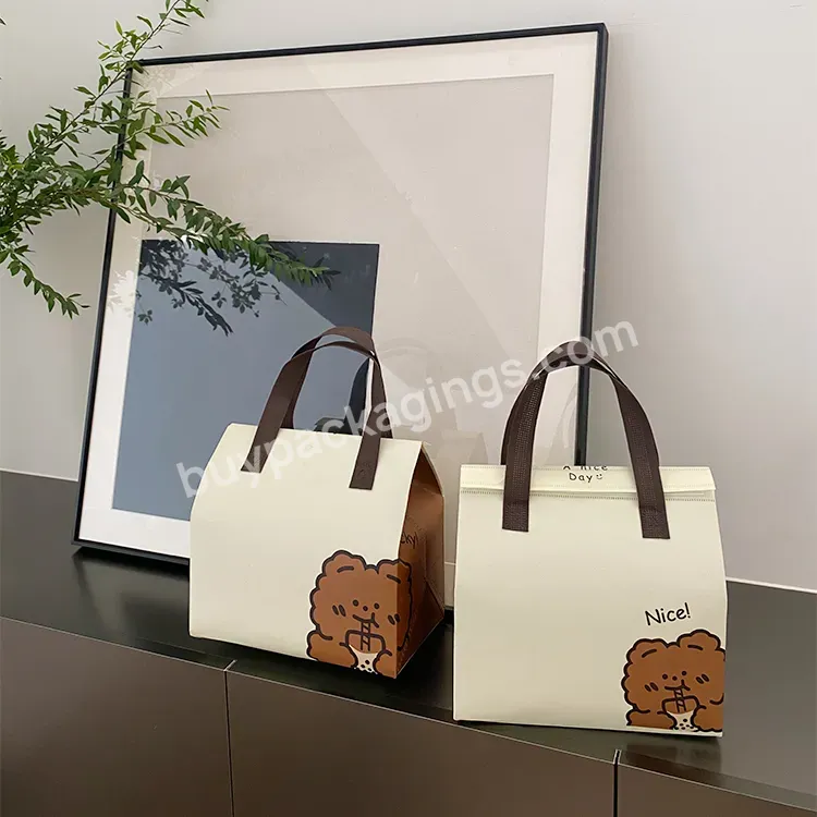 Wholesale Good Quality Coffee Thermal Insulated Recycle Laminated Custom Shopping Handle Non Woven Stock Cooler Bag For Packing - Buy Wholesale Good Quality Thermal Insulated Printing Recycle Laminated Non Woven Stock Cooler Bag For Packing,Pp Eco No