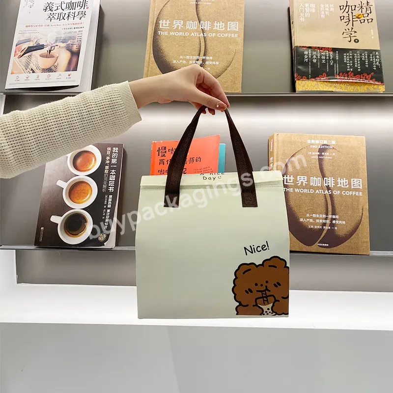 Wholesale Good Quality Coffee Thermal Insulated Recycle Laminated Custom Shopping Handle Non Woven Stock Cooler Bag For Packing - Buy Wholesale Good Quality Thermal Insulated Printing Recycle Laminated Non Woven Stock Cooler Bag For Packing,Pp Eco No