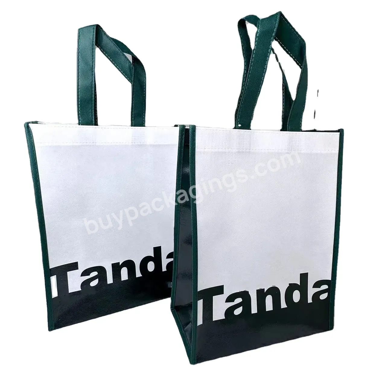 Wholesale Handmade Custom Non Woven Bag Corporate Advertising Tote Bag Company Exhibition Folding Printing Logo Gift Bag