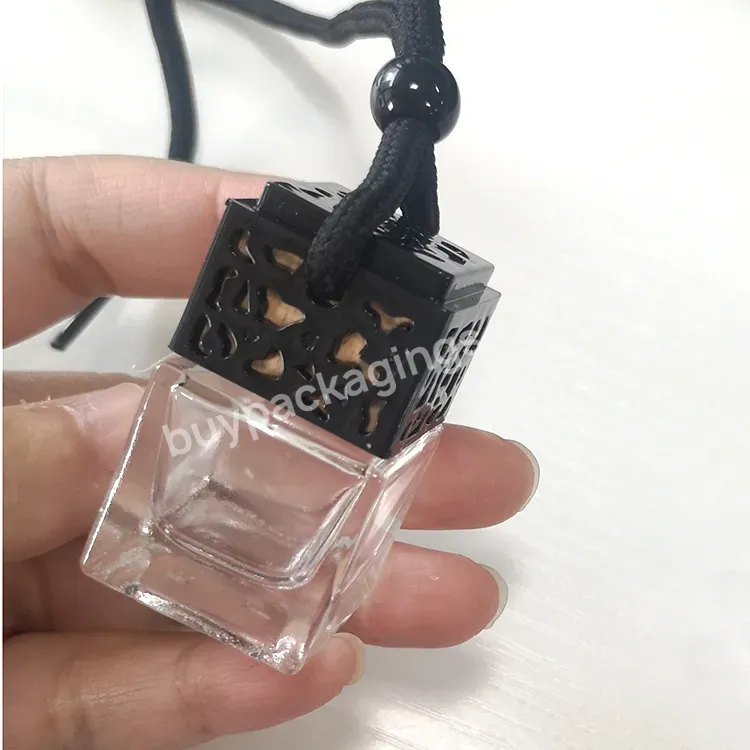 Wholesale Hanging Car Perfume Glass Empty Bottles Essential Oil Diffuser Aromatherapy Car Air Freshener Bottle - Buy Car Perfume Empty Bottle,New Black Gold Sliver Popular 8ml Square Shape Car Hanging Empty Perfume Car Diffuser Car Perfume Glass Bott