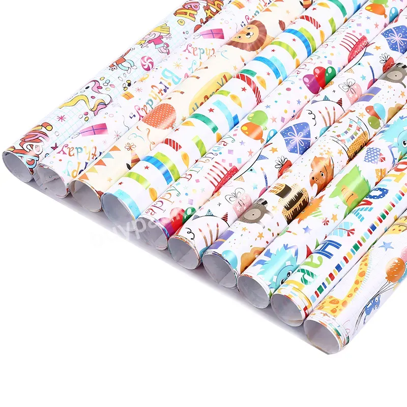 Wholesale Happy Birthday Design Wrapping Paper Hot Sale Cheap Price Birthday Gift Wrapping Paper