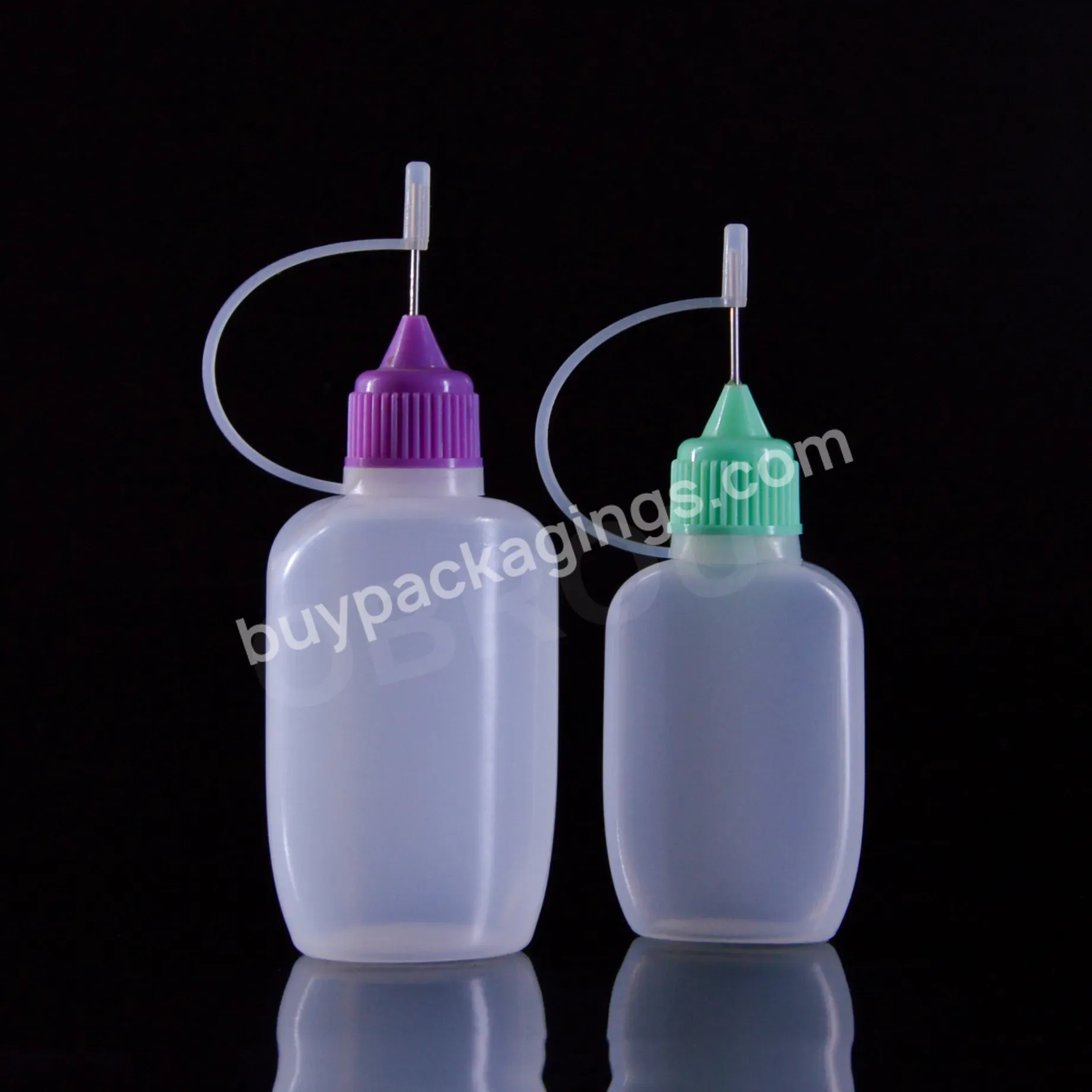 Wholesale Hdpe/ldpe Eye Drops Bottle 1oz Pe Dropper Needle Tip Plastic Bottle With Metal Needle Cap