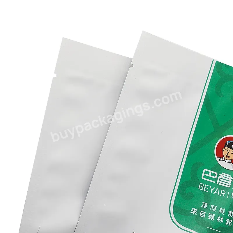 Wholesale High Quality 3 Side Sealed Aluminum Foil Laminated Plastic Food Packaging Bags