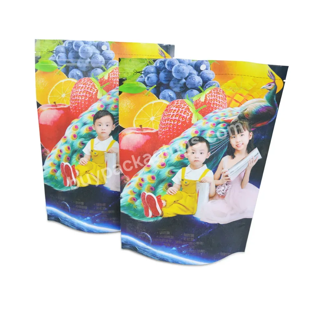 Wholesale High Quality And Large Capacity Food Pouch Plastic For Brushed Film Eight Sided Sealed Mylar Bag Stand Up Mylar Bags