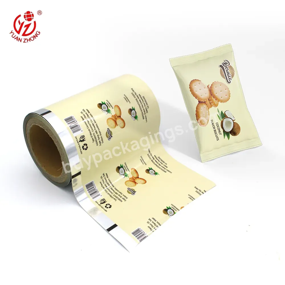 Wholesale High Quality Custom Aluminum Foil Laminated Plastic Packaging Printing Roll Film Packing Roll Stock