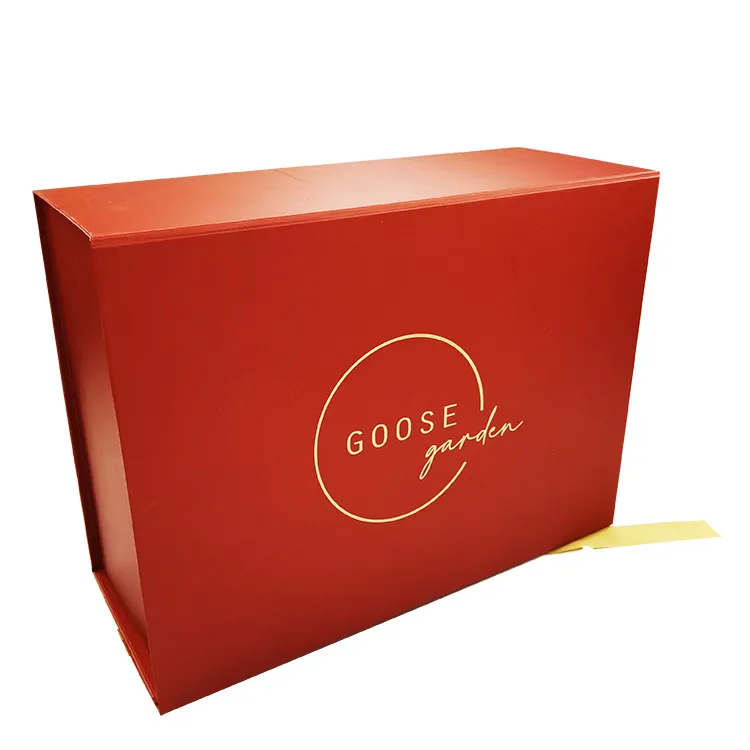 Wholesale High Quality Custom Color Red Fold Gift Shoe Box Cardboard Folding Box With Ribbon