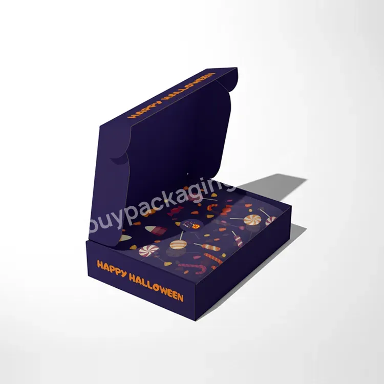 Wholesale High Quality Custom Printed Corrugated Cardboard Packaging Halloween Gift Mailer Box