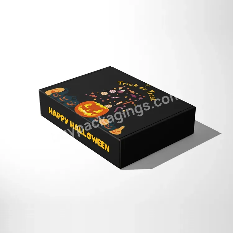 Wholesale High Quality Custom Printed Corrugated Cardboard Packaging Halloween Gift Mailer Box