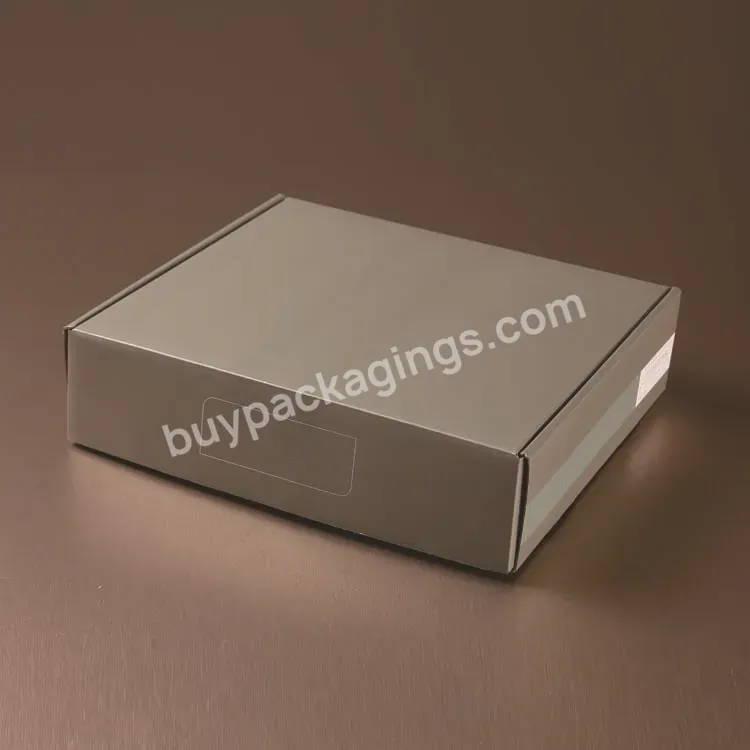 Wholesale High Quality Custom Size Corrugated Cardboard Gray Cosmetic Set Packaging Box