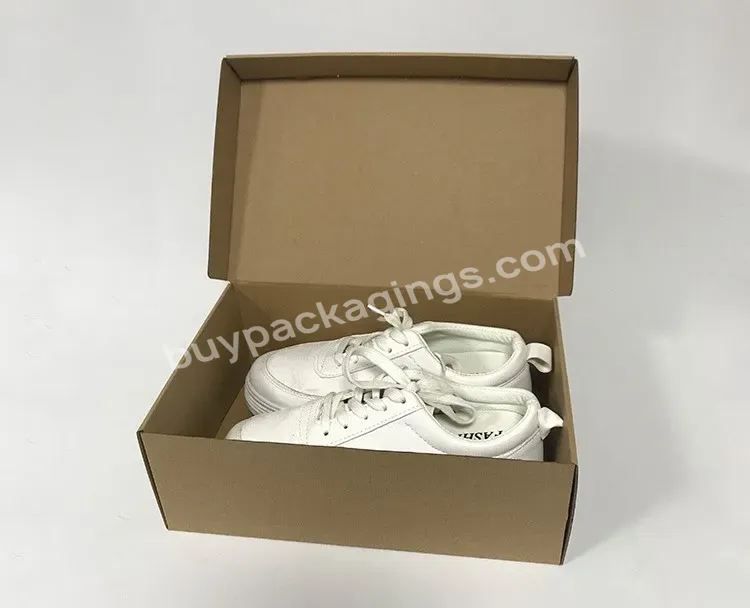 Wholesale High Quality Large Size Corrugated Kraft Paper Cardboard Folding Shoe Box