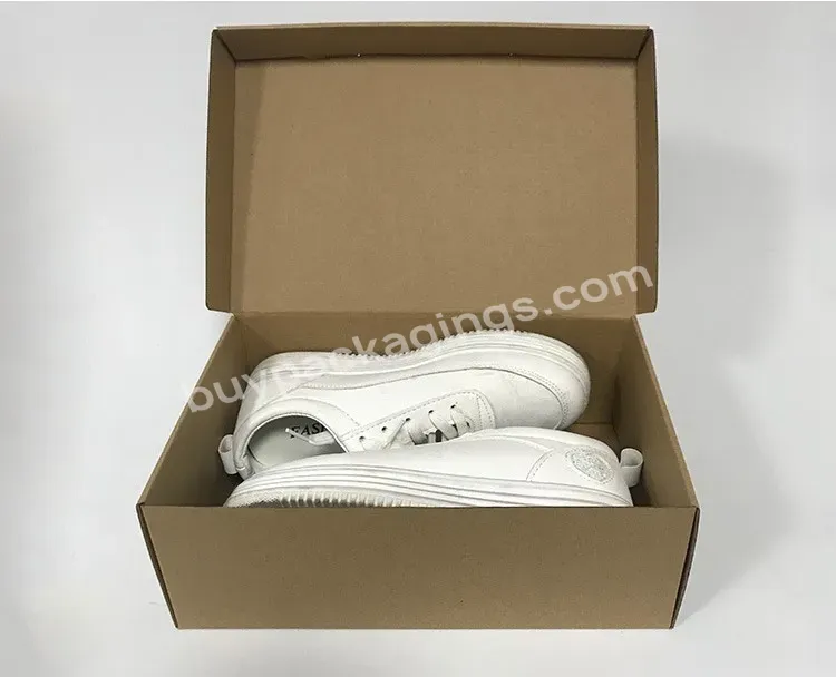 Wholesale High Quality Large Size Corrugated Kraft Paper Cardboard Folding Shoe Box