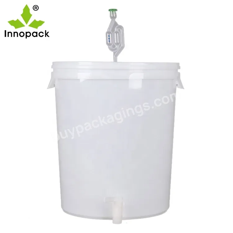 Wholesale Home Brewing Beer 30l Plastic Beer Fermenter Bucket With Lid And Tap