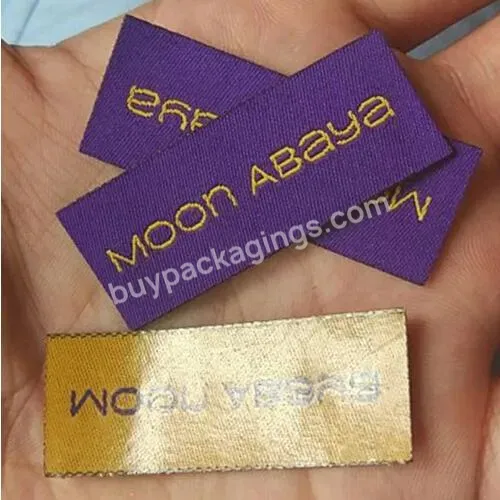 Wholesale Hot Melt Adhesive Woven Label Iron On Fabric Labels