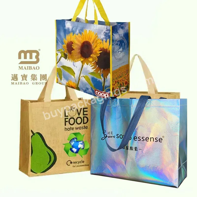 Wholesale In Malaysia Factory Cheap Price Custom Printed With Logo Eco Grocery Burlap Jute Tote Bags Bangladesh Shopping Bag