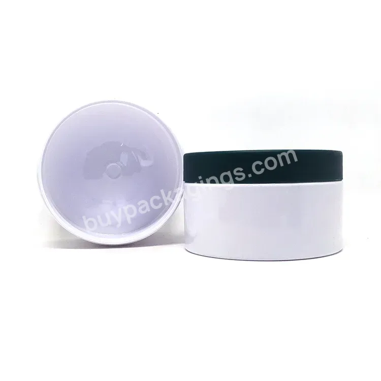 Wholesale In Stock Empty Facial Cream Plastic Jars 50ml 100ml 120ml 150ml 200ml 250ml 500ml Pet White Cosmetic Plastic Jar