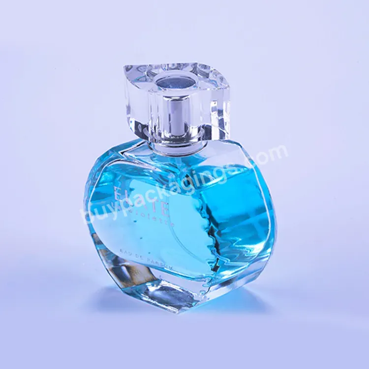 Wholesale Jars Old Fashioned Cheap Elegant Tapered Crystal Black Square Skull Transparent 70ml 6ml 3.5ml Perfume Bottle