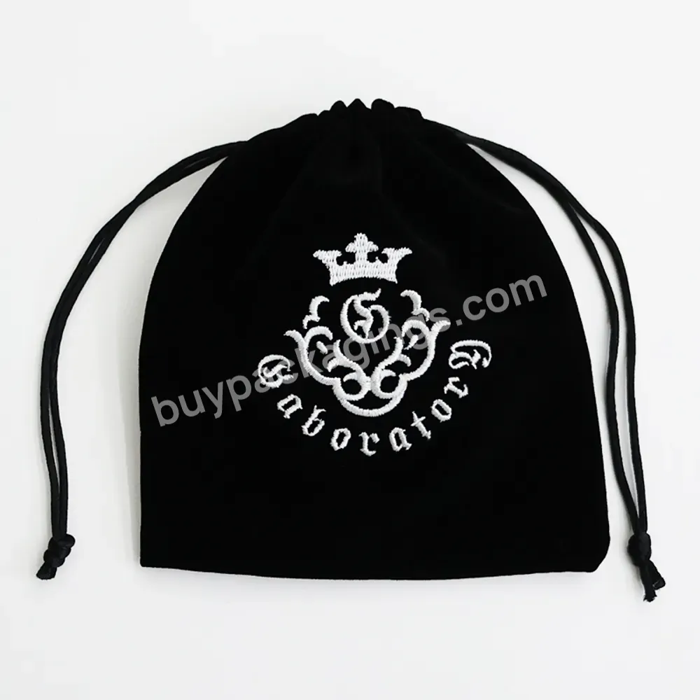 Wholesale Jewelry Logo Zipper Custom Printed Velvet Pouch