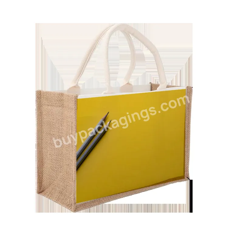 Wholesale Jute Bag For Food Custom Logo Reusable Thermal Insulation Bag