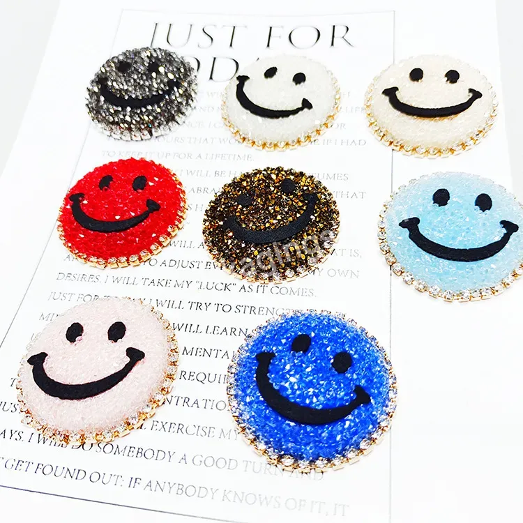 Wholesale Kid Clothes Sequin Logo Smile Patch Spangle - Buy Smile Patch,Smile Patch Spangle,Sequin Patches Logo.