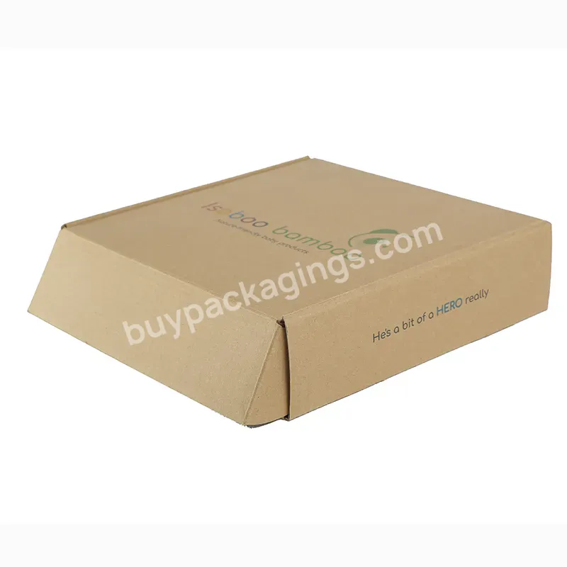 Wholesale Kraft Brown Paper Colorful Printed Corrugated Box Baby Set Newborn Packaging Boxes