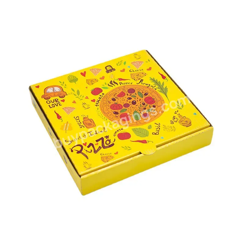 Wholesale Kraft Paper Pizza Takeaway Box Custom Logo