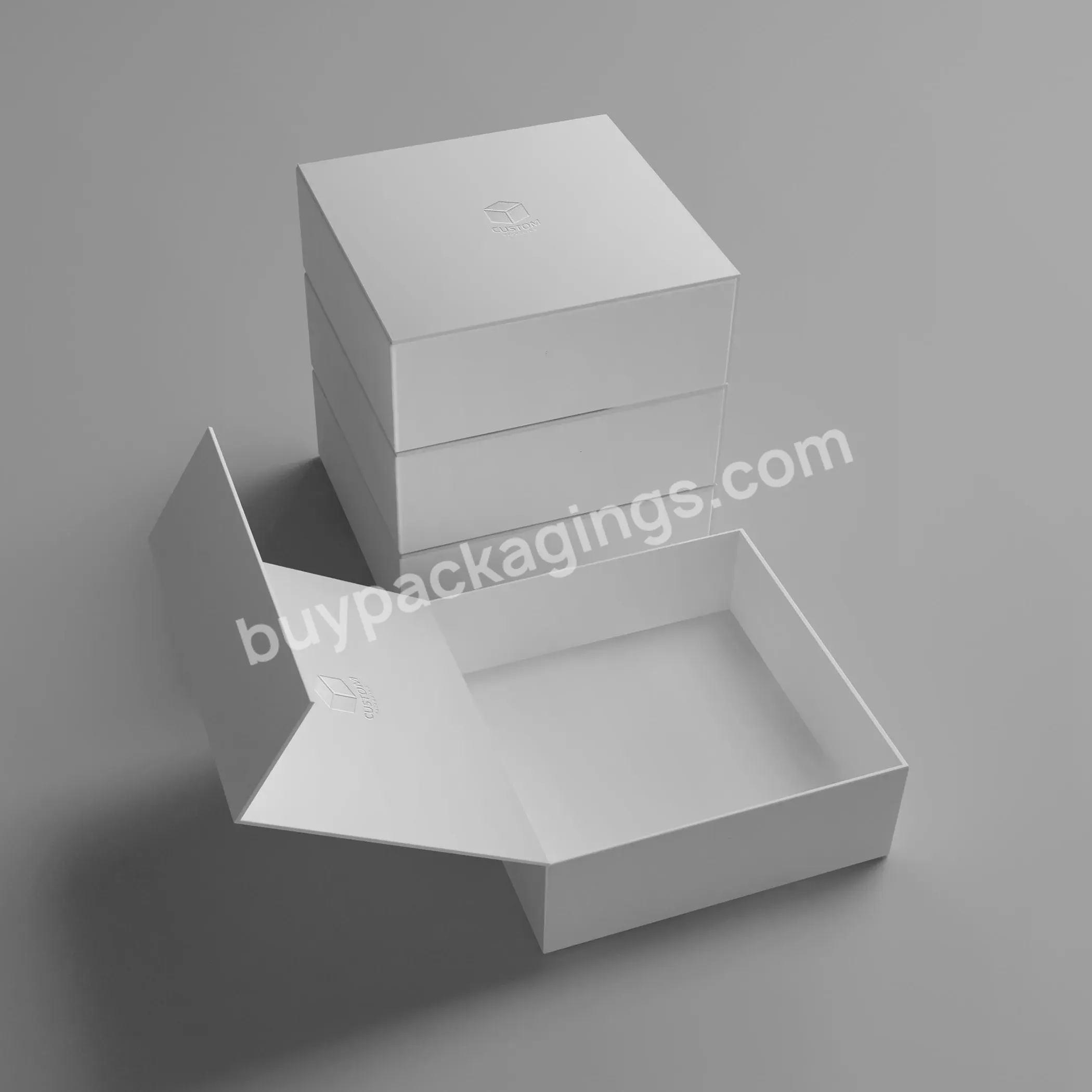 Wholesale Large Custom Logo Paper Cardboard Packaging Gift Box Luxury Magnetic Lid Gift Mailer Box For Dress Christmas