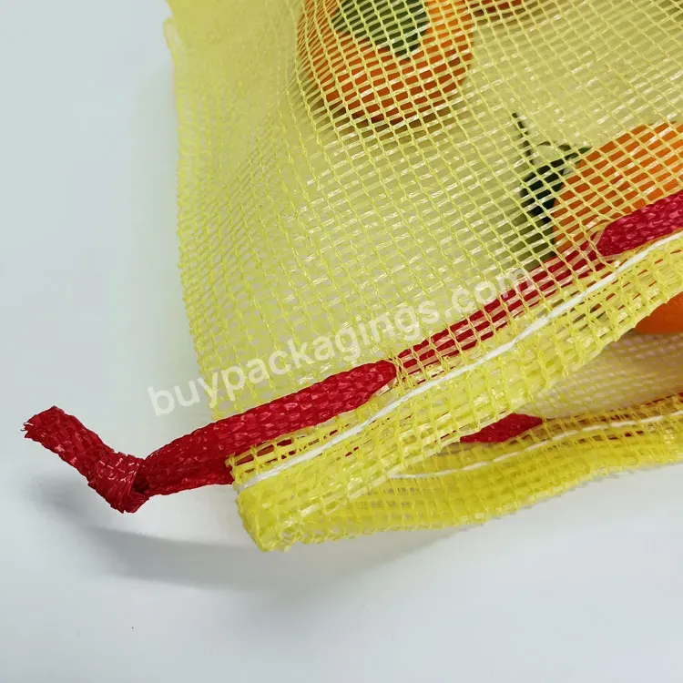Wholesale Leno Mesh Bag Custom Potato Onion Plastic Pp Woven Leno Mesh Net Bags