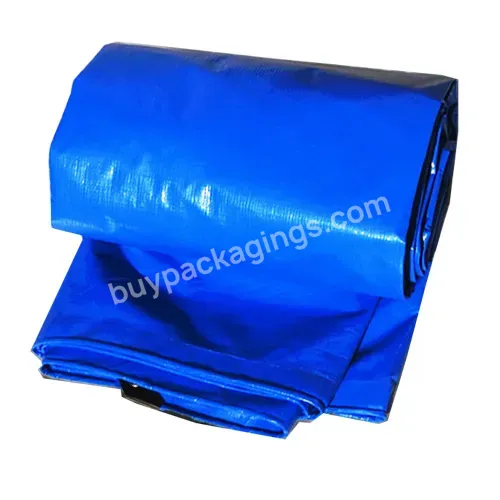 Wholesale Linyi Factory Pe Woven Fabric Uv Resistant Blue Tarp Material Tarpaulin Roll