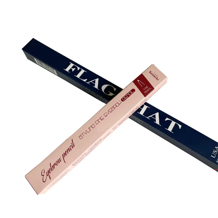 wholesale logo custom  lip gloss lipstick eyebrow pencil packaging box